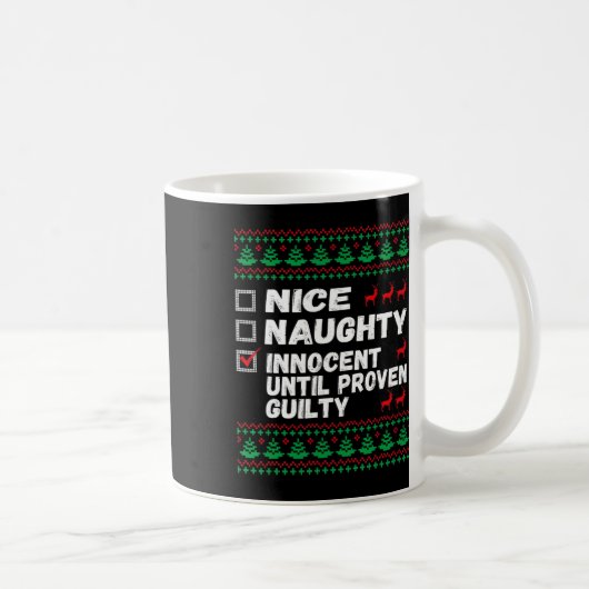 罪の証明いけなされたクリスマまでナイスイノセント コーヒーマグカップ (右)