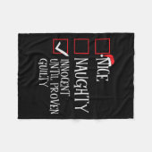 罪の証明いけなされたクリスマまでナイスイノセント フリースブランケット (正面(横))