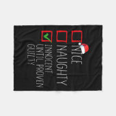 罪の証明いけなされたクリスマまでナイスイノセント フリースブランケット (正面(横))