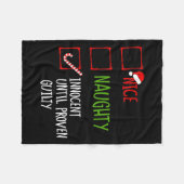 罪の証明いけなされたクリスマまでナイスイノセント フリースブランケット (正面(横))