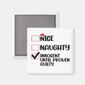 罪の証明いけなされたクリスマまでナイスイノセント マグネット (正面/裏面)