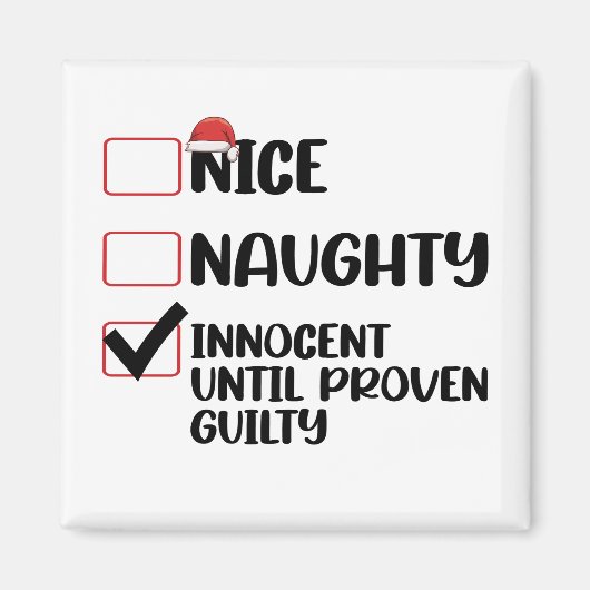 罪の証明いけなされたクリスマまでナイスイノセント マグネット (正面)