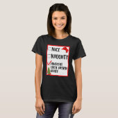 罪の証明いけなされたクリスマまでナイスイノセント Tシャツ (正面フル)