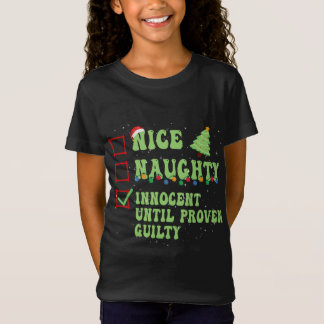 罪の証明いけなされたクリスマまでナイスイノセント Tシャツ
