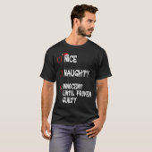 罪の証明いけなされたクリスマまでナイスイノセント Tシャツ (正面フル)