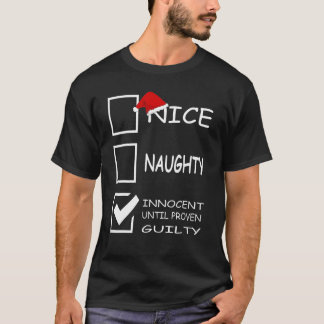 罪の証明いけなされたクリスマまでナイスイノセント Tシャツ