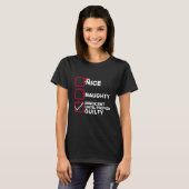 罪の証明いけなされたクリスマまでナイスイノセント Tシャツ (正面フル)