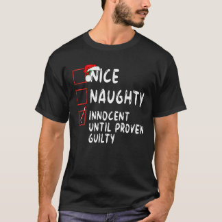 罪の証明いけなされたクリスマまでナイスイノセント Tシャツ