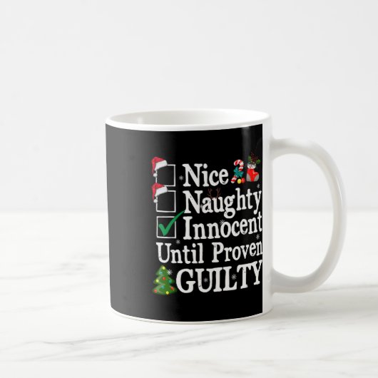 罪の証明いけなされたクリスマまで素敵な無実 コーヒーマグカップ (右)