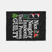 罪の証明いけなされたクリスマまで素敵な無実 フリースブランケット (正面(横))