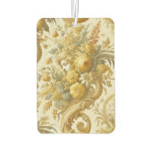 罪の金ゴールド – バロックフローラ枕 カーエアーフレッシュナー (裏面)