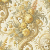 罪の金ゴールド – バロックフローラ枕 シール (正面)