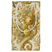 罪の金ゴールド – バロックフローラ枕 スモールペーパーバッグ (正面)