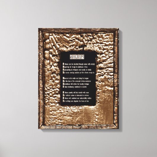 罪の顔 キャンバスプリント (正面)