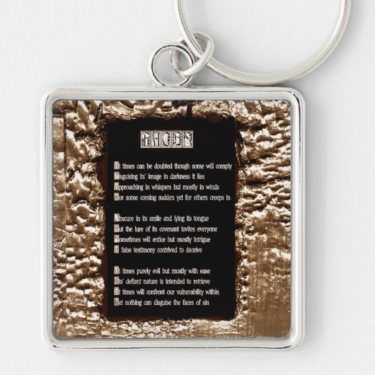 罪の顔 キーホルダー (正面)