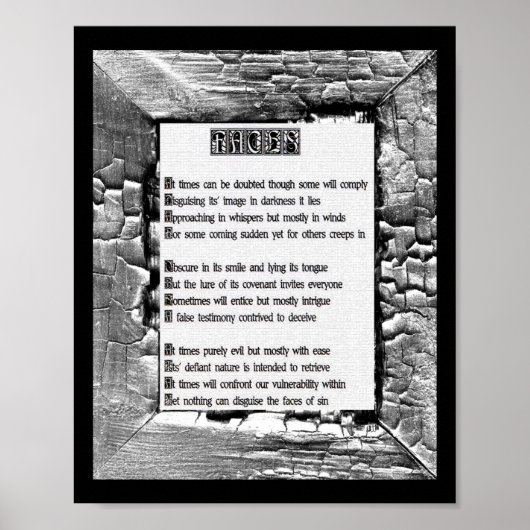 罪の顔 ポスター (正面)