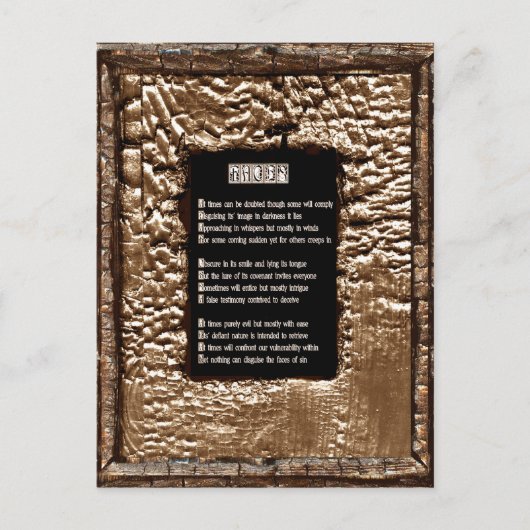 罪の顔 ポストカード (正面)