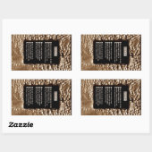 罪の顔 長方形シール (シート)