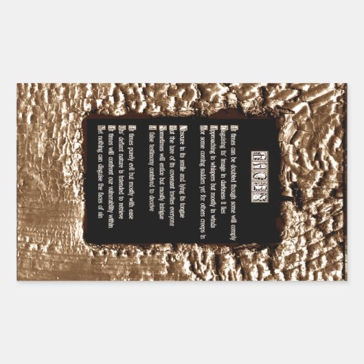 罪の顔 長方形シール (正面)