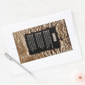 罪の顔 長方形シール (封筒)