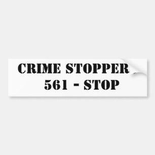 罪は561に-停止栓をします バンパーステッカー