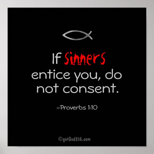 罪もし人はgotGod316.com聖なる書物、 経典 ポスター (正面)