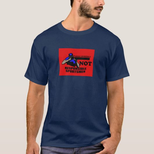罪を犯したのはスポーツマンではない犯罪者を罰せよ Tシャツ (正面)