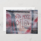 罪を犯す頻度が高い ポストカード (正面/裏面)