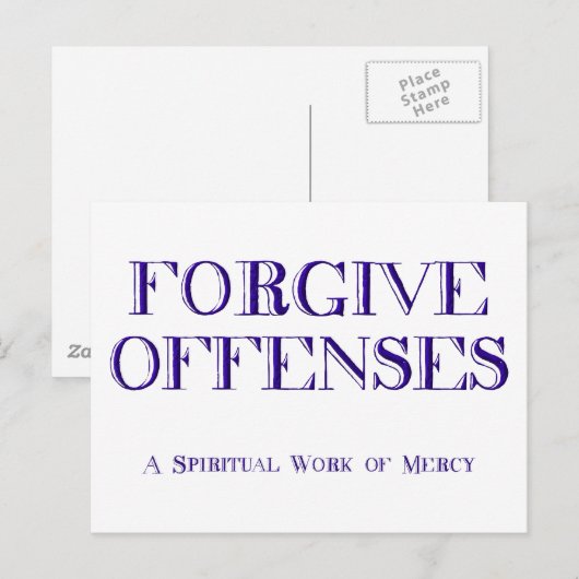 罪を許す ポストカード (正面/裏面)