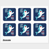 罪クリスチャン救からのイルカ信仰の子供たち スクエアシール (シート)