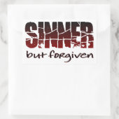 罪人だが許される 長方形シール (バッグ)