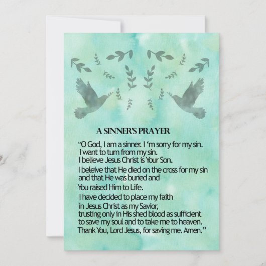 罪人の祈りの言葉 シーズンカード (正面)
