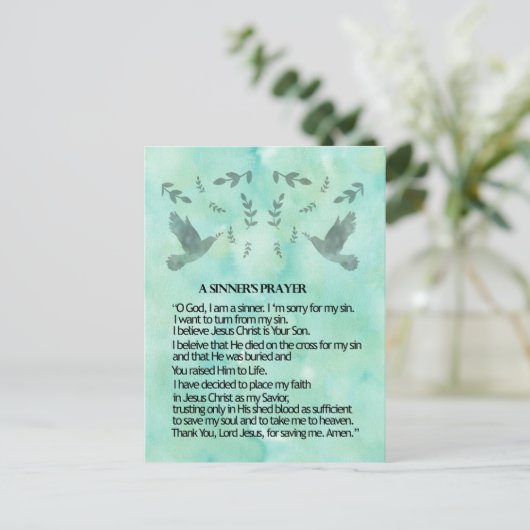 罪人の祈りの言葉 ポストカード (スタンド正面)