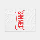 罪人の衣装マッチング服カップルのギフトおもしろいha フリースブランケット (正面(横))