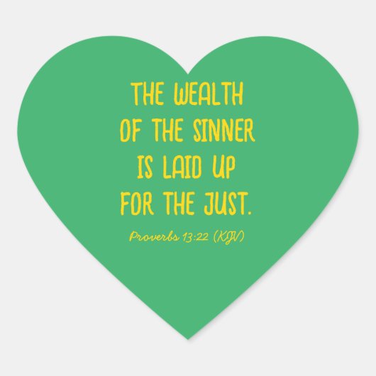 罪人の財力は正義のために蓄えてある。 ハートシール (正面)