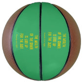 罪人の財力は正義のために蓄えてある。 バスケットボール (縦)