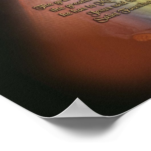 罪人素晴らしの神慈悲の像 ポスター (角)