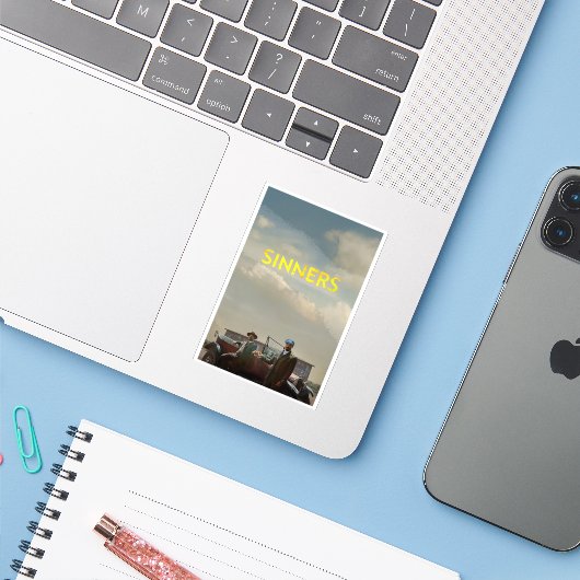 罪人 シール (ノートパソコンとiPhone)