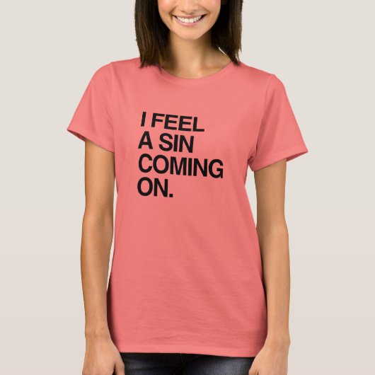 罪悪感が押し寄せてくる Tシャツ (正面)