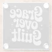 罪悪感に対する恩寵 ガラスコースター (裏面)