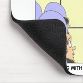 罪悪感トリップ航空おもしろいカラートーンギフト&ティー マウスパッド (コーナー)