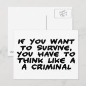 罪考え人のように ポストカード (正面/裏面)