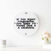 罪考え人のように ラージ壁時計 (ホーム)