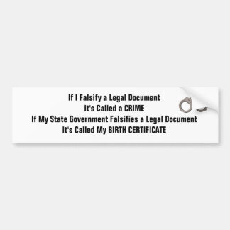 罪 バンパーステッカー