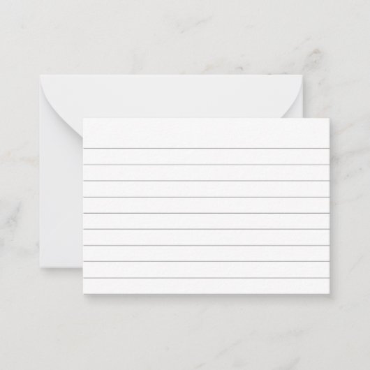 罫線のインデックス ノートカード (正面)