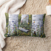 置いて下さい"古い《植物》アスペン果樹園"を ランバークッション (ブランケット)