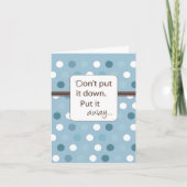 置かないで置遠くにけ。 カード (正面)