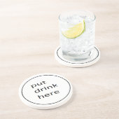 置かれた飲み物のここにcoster コースター (側面)