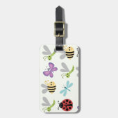 置かれるかわいい虫 ラゲッジタグ (正面縦)