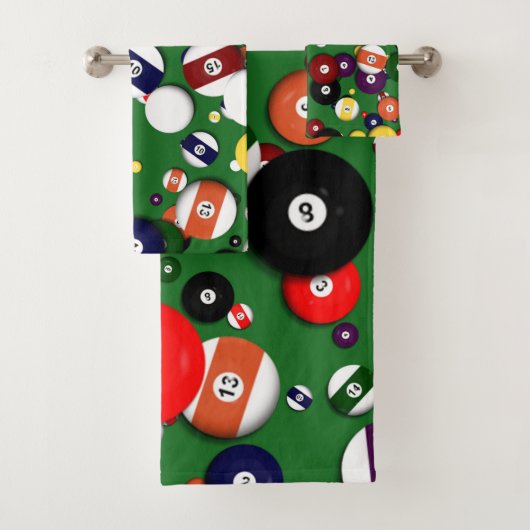 置かれるタオル-ビリヤード バスタオルセット (インサイチュ)